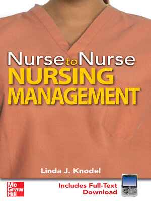 cover image of Nurse to Nurse Nursing Management